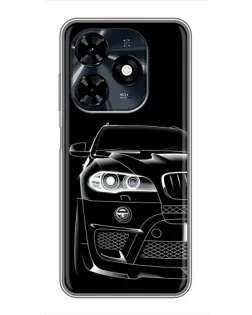 Чохол для TECNO Spark 20c з картинкою «Темний силует BMW»