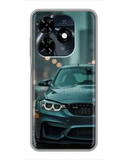 Чохол для TECNO Spark 20c з картинкою «BMW у вогнях міста»
