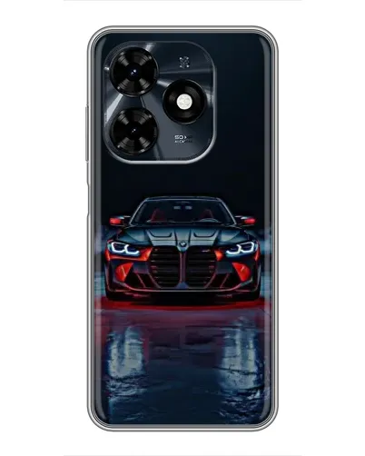 Чохол для TECNO Spark 20c з картинкою «BMW на мокрій дорозі»