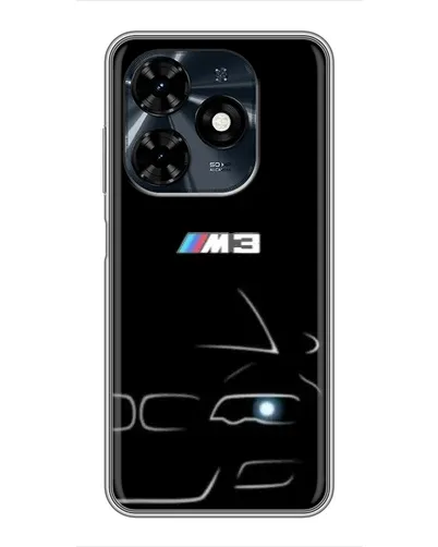 Чохол для TECNO Spark 20c з картинкою «Мінімалістичний принт BMW M3»