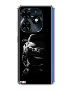 Чохол для TECNO Spark 20c з картинкою «Силует BMW в темряві»