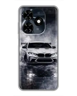 Чохол для TECNO Spark 20c з картинкою «BMW крізь туман»
