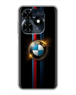 Чохол для TECNO Spark 20c з картинкою «BMW M-Power неон»