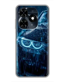 Чехол для TECNO Spark 20c с картинкой «BMW под дождем»