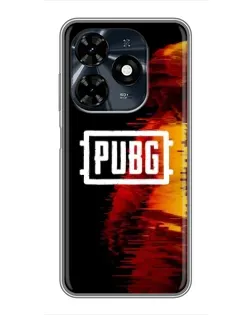 Чохол для TECNO Spark 20c з картинкою «Яскравий логотип PUBG»