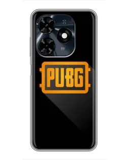 Чохол для TECNO Spark 20c з картинкою «PUBG — рамка лого»