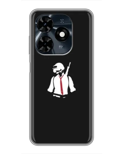 Чохол для TECNO Spark 20c з картинкою «PUBG — силует воїна» Чохол для TECNO Spark 20c з картинкою «PUBG — силует воїна»