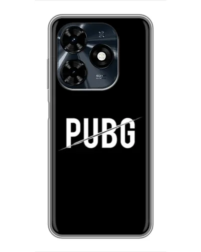 Чохол для TECNO Spark 20c з картинкою «PUBG — білий логотип» Чохол для TECNO Spark 20c з картинкою «PUBG — білий логотип»