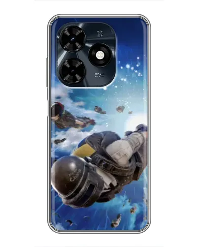 Чохол для TECNO Spark 20c з картинкою «Десант PUBG — стрибок» Чохол для TECNO Spark 20c з картинкою «Десант PUBG — стрибок»