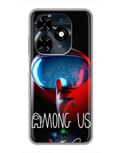 Чохол для TECNO Spark 20c з картинкою «Червоний імпостер — макро» Чохол для TECNO Spark 20c з картинкою «Червоний імпостер — макро»