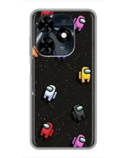 Чохол для TECNO Spark 20c з картинкою «Космічний патерн Among Us» Чохол для TECNO Spark 20c з картинкою «Космічний патерн Among Us»