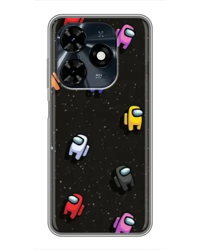 Чехол для TECNO Spark 20c с картинкой «Космический паттерн Among Us» Чехол для TECNO Spark 20c с картинкой «Космический паттерн Among Us»