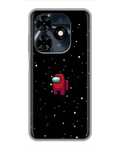 Чехол для TECNO Spark 20c с картинкой «Красный Among Us» Чехол для TECNO Spark 20c с картинкой «Красный Among Us»