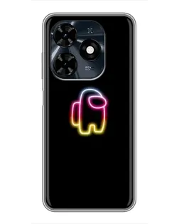 Чехол для TECNO Spark 20c с картинкой «Among Us градиент»