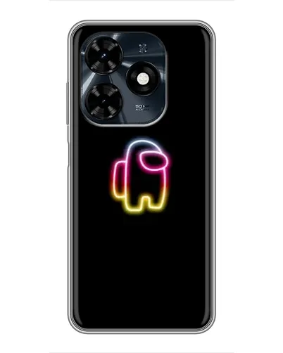 Чехол для TECNO Spark 20c с картинкой «Among Us градиент» Чехол для TECNO Spark 20c с картинкой «Among Us градиент»