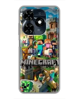 Чохол для TECNO Spark 20c з картинкою «Замок Minecraft» Чохол для TECNO Spark 20c з картинкою «Замок Minecraft»