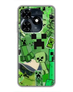Чохол для TECNO Spark 20c з картинкою «Кріпери Minecraft» Чохол для TECNO Spark 20c з картинкою «Кріпери Minecraft»