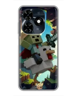 Чохол для TECNO Spark 20c з картинкою «Стів та гусь» Чохол для TECNO Spark 20c з картинкою «Стів та гусь»