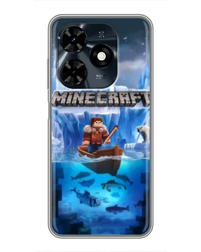 Чохол для TECNO Spark 20c з картинкою «Minecraft льодянийсвіт» Чохол для TECNO Spark 20c з картинкою «Minecraft льодянийсвіт»