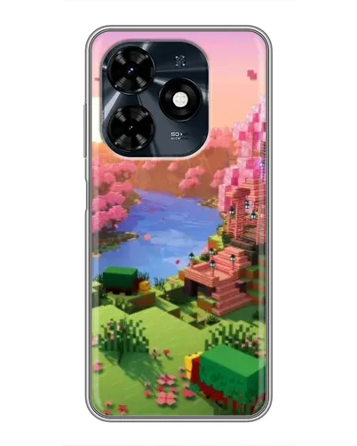 Чохол для TECNO Spark 20c з картинкою «Рожеве дерево Minecraft» Чохол для TECNO Spark 20c з картинкою «Рожеве дерево Minecraft»