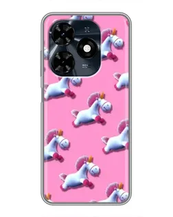 Чехол для TECNO Spark 20c с картинкой «Единороги на розовом» Чехол для TECNO Spark 20c с картинкой «Единороги на розовом»