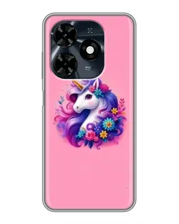 Чехол для TECNO Spark 20c с картинкой «Сказочный единорог»