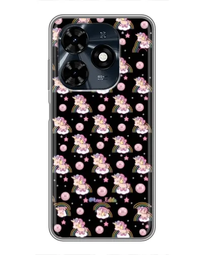 Чехол для TECNO Spark 20c с картинкой «Magic Unicorn паттерн»