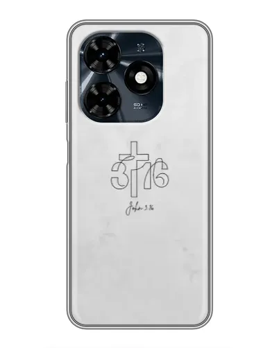 Чохол для TECNO Spark 20c з картинкою «Івана 3:16 Хрест» Чохол для TECNO Spark 20c з картинкою «Івана 3:16 Хрест»