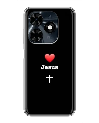 Чохол для TECNO Spark 20c з картинкою «Серце - Jesus» Чохол для TECNO Spark 20c з картинкою «Серце - Jesus»