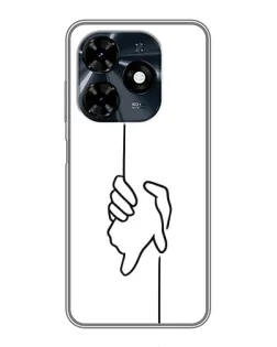 Чохол для TECNO Spark 20c з картинкою «Рука тримає» Чохол для TECNO Spark 20c з картинкою «Рука тримає»