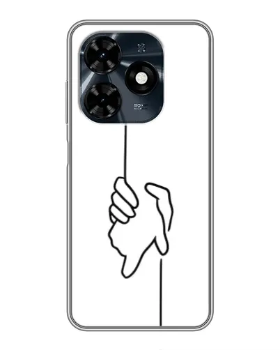 Чохол для TECNO Spark 20c з картинкою «Рука тримає» Чохол для TECNO Spark 20c з картинкою «Рука тримає»