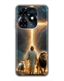 Чохол для TECNO Spark 20c з картинкою «Лев Юди та Світло» Чохол для TECNO Spark 20c з картинкою «Лев Юди та Світло»