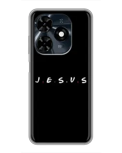 Чохол для TECNO Spark 20c з картинкою «Крапки віри J.E.S.U.S.»