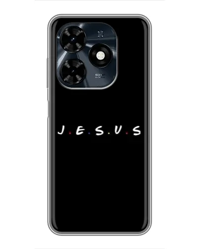 Чохол для TECNO Spark 20c з картинкою «Крапки віри J.E.S.U.S.» Чохол для TECNO Spark 20c з картинкою «Крапки віри J.E.S.U.S.»