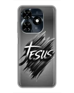 Чохол для TECNO Spark 20c з картинкою «Напис Jesus Graffiti»