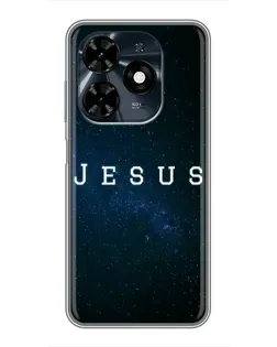 Чохол для TECNO Spark 20c з картинкою «Зоряне небо Jesus»