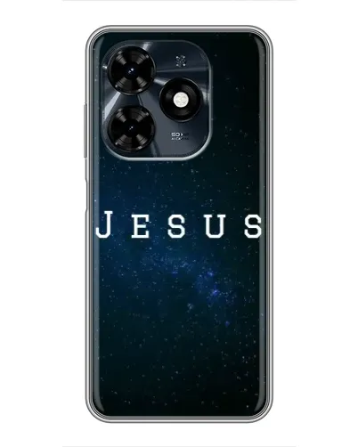 Чохол для TECNO Spark 20c з картинкою «Зоряне небо Jesus» Чохол для TECNO Spark 20c з картинкою «Зоряне небо Jesus»