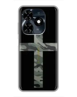Чохол для TECNO Spark 20c з картинкою «Мілітарі Хрест»