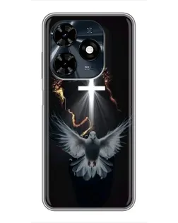 Чохол для TECNO Spark 20c з картинкою «Голуб та Світло»