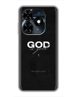 Чохол для TECNO Spark 20c з картинкою «GOD — Бог над усім»