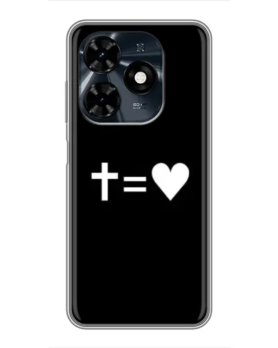 Чохол для TECNO Spark 20c з картинкою «Хрест та Серце» Чохол для TECNO Spark 20c з картинкою «Хрест та Серце»