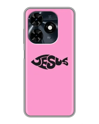 Чохол для TECNO Spark 20c з картинкою «Рожевий символ Jesus» Чохол для TECNO Spark 20c з картинкою «Рожевий символ Jesus»