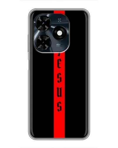 Чохол для TECNO Spark 20c з картинкою «Червона лінія віри» Чохол для TECNO Spark 20c з картинкою «Червона лінія віри»