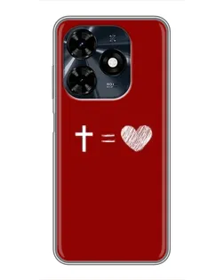 Чехол для TECNO Spark 20c с картинкой «Уравнение любви»