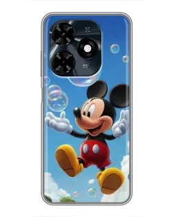 Чехол для TECNO Spark 20c с картинкой «Mickey и мыльные пузыри» Чехол для TECNO Spark 20c с картинкой «Mickey и мыльные пузыри»