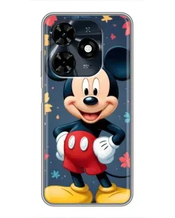 Чехол для TECNO Spark 20c с картинкой «Осенний Mickey Mouse»