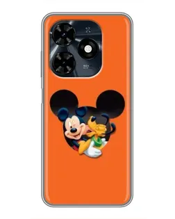 Чехол для TECNO Spark 20c с картинкой «Сердце Микки Минни»