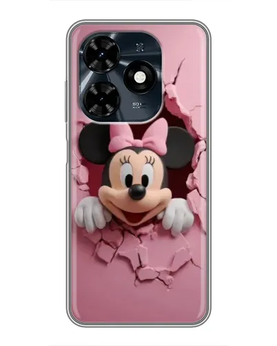 Чехол для TECNO Spark 20c с картинкой «Минни сквозь стену»