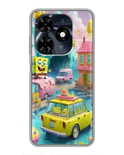 Чехол для TECNO Spark 20c с картинкой «Монстр-трак приключения»