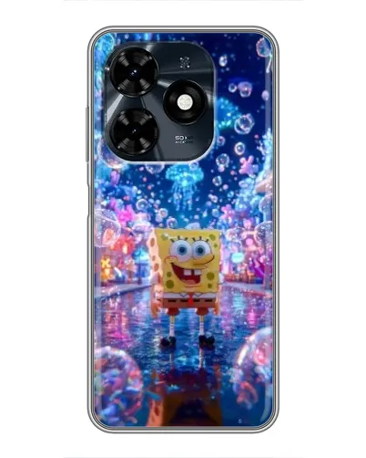 Чехол для TECNO Spark 20c с картинкой «Неоновый океан»